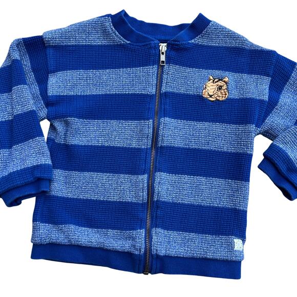 Sproet + Sprout Striped Squirrel Zip-up Sweater Jacket Kids Sz 5Y - Picture 6 of 6